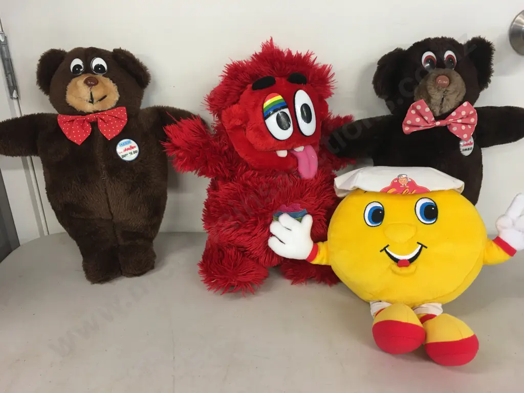 Selection Of Vintage Soft Toys Including Cookie Bear, Cookie Monster Etc Image 1++