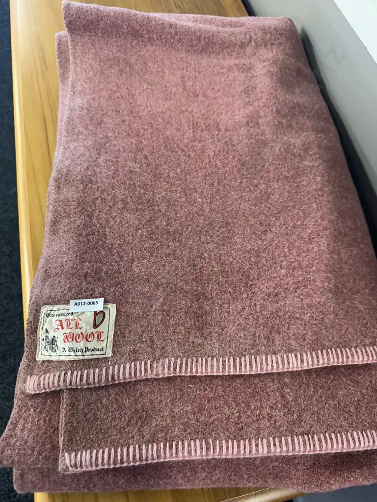 Vintage All Wool Welsh Blanket Image 1++