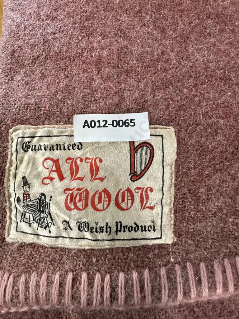Vintage All Wool Welsh Blanket Image 1++