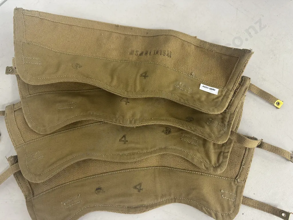 Two Pairs of WWII Khaki Anklets/Leggings/Gaiters Dated 1941 Image 1++