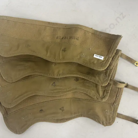 Two Pairs of WWII Khaki Anklets/Leggings/Gaiters Dated 1941