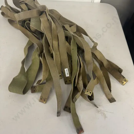 Assorted Military Pattern 37 Webbing Straps