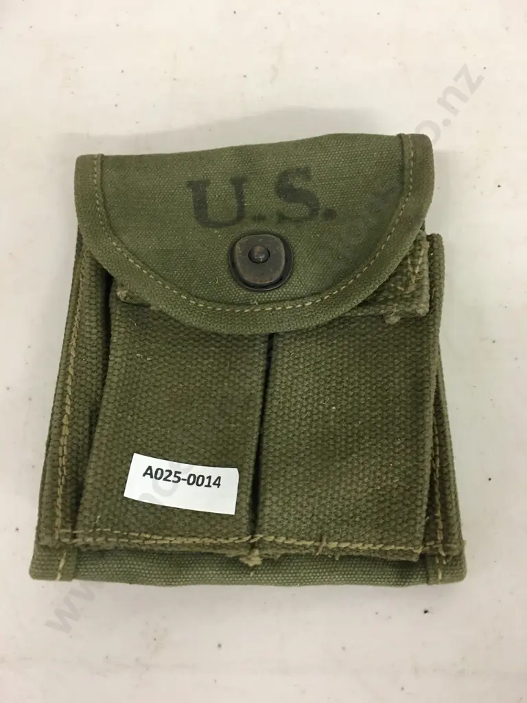 WWII US Military Double Slot Pouch Boyd & Gould 1943 Image 1++
