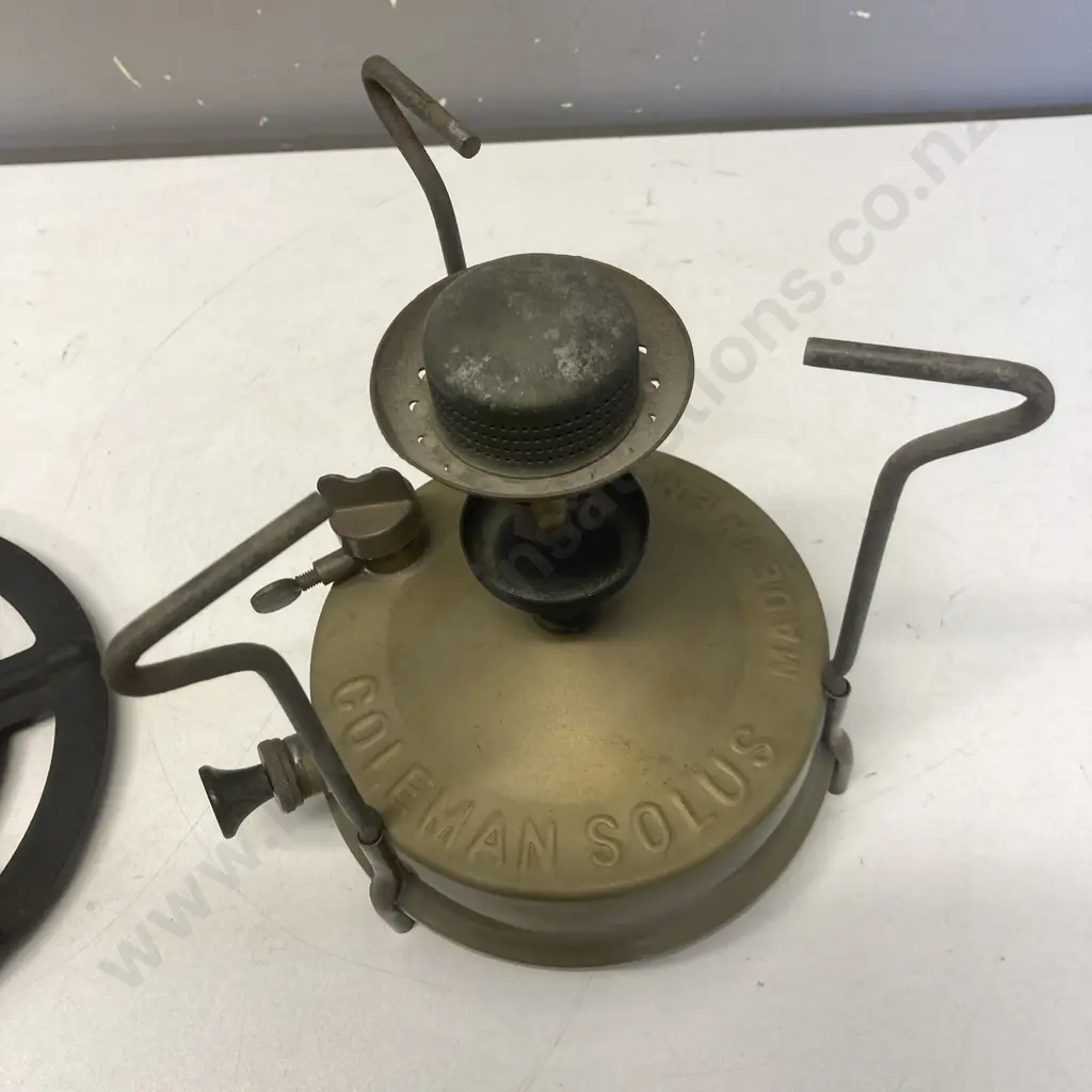 1940s / 50s Coleman Solus Brass Stove Made In England Image 1++