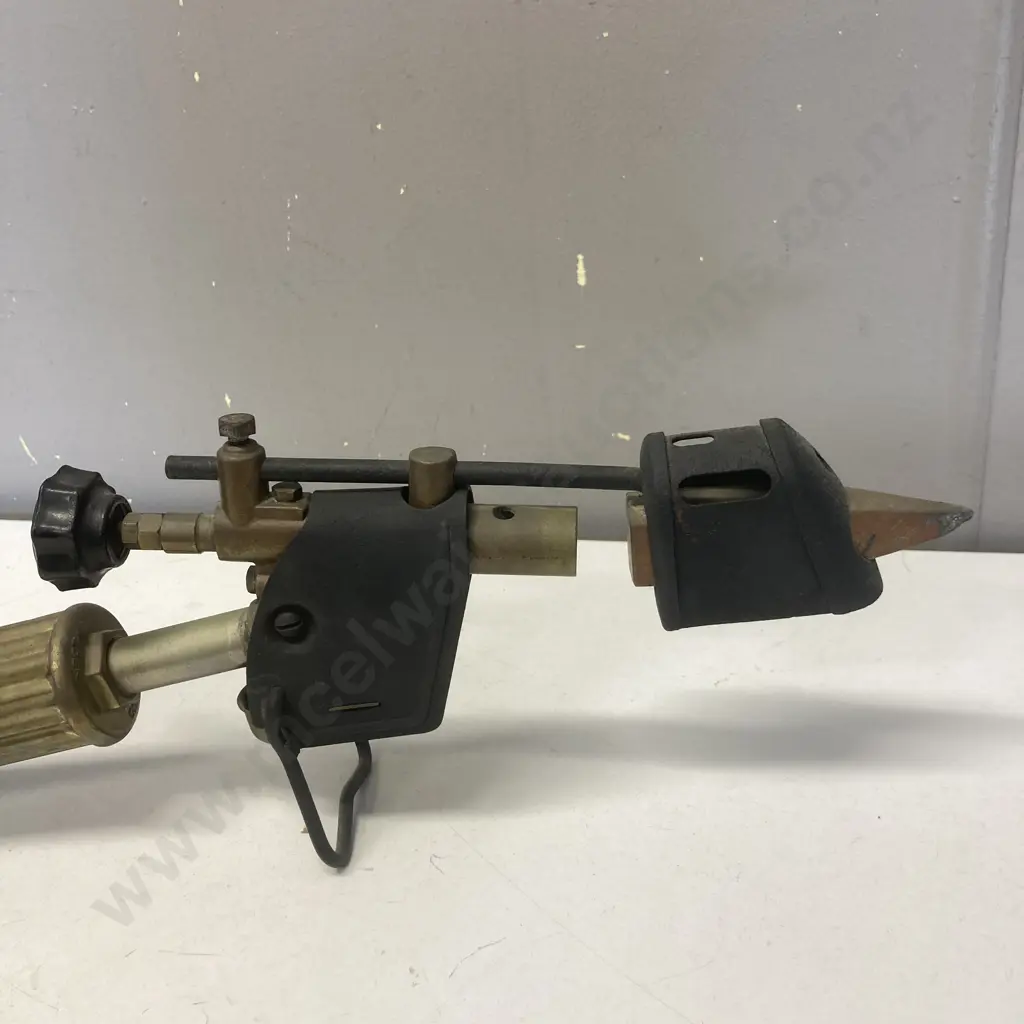 Brass Optimus Sweden Blow Torch Soldering Iron With Original Soldering Iron Attached. L50cm Image 1++