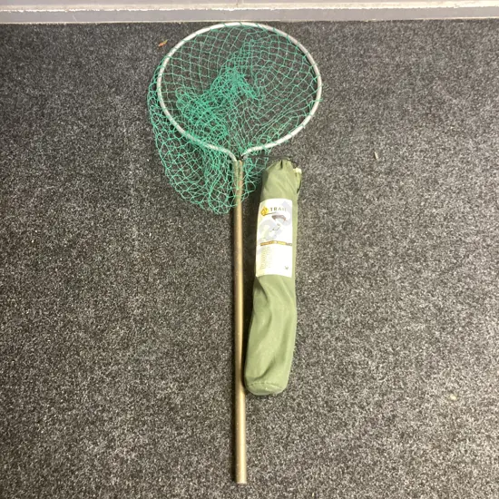 Fish Landing Net & Oz Trail Fishing Stool (Quad)