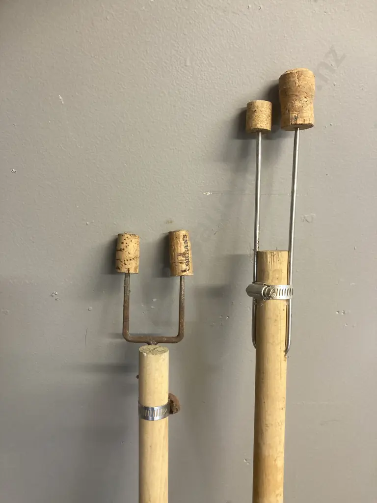 Pair of Wooden Handled Fishing Spears Image 1++