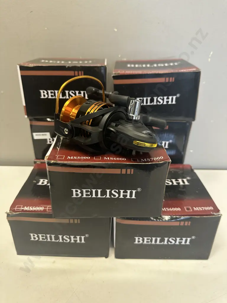 Lot of 9 x BEILISHI MS7000 Fishing Reels, Gear Ratio 4.7:1 - New Image 1++