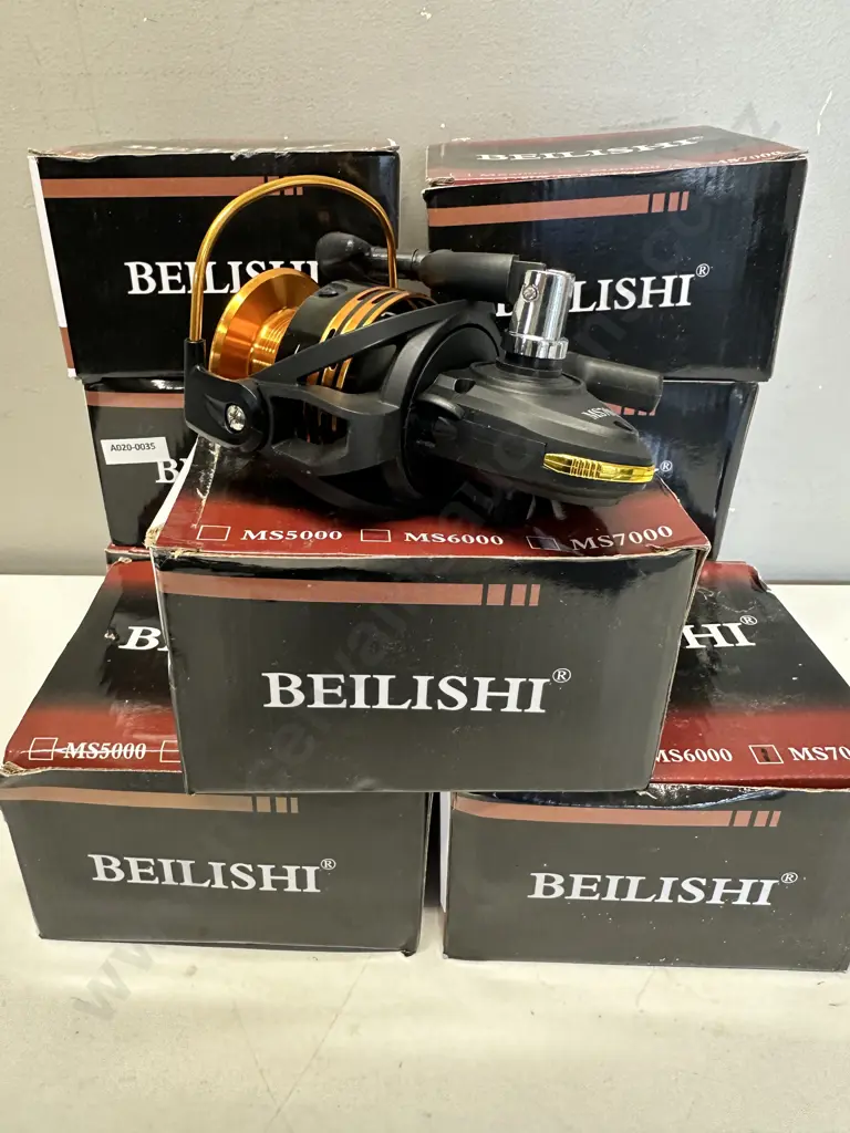 Lot of 9 x BEILISHI MS7000 Fishing Reels, Gear Ratio 4.7:1 - New Image 1++
