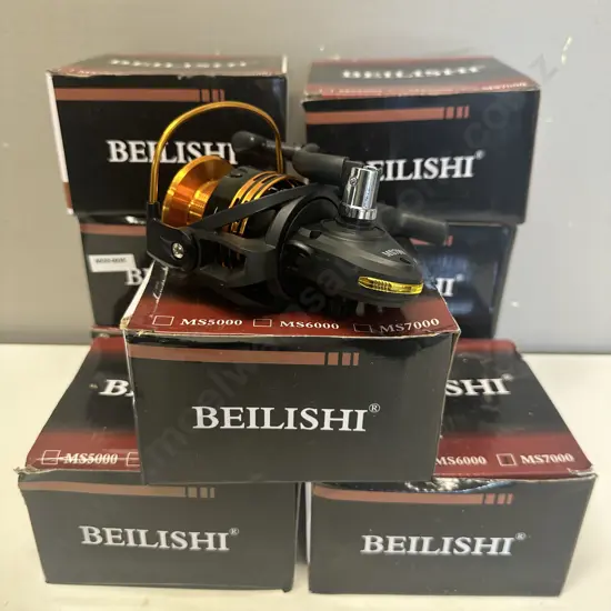 Lot of 9 x BEILISHI MS7000 Fishing Reels, Gear Ratio 4.7:1 - New