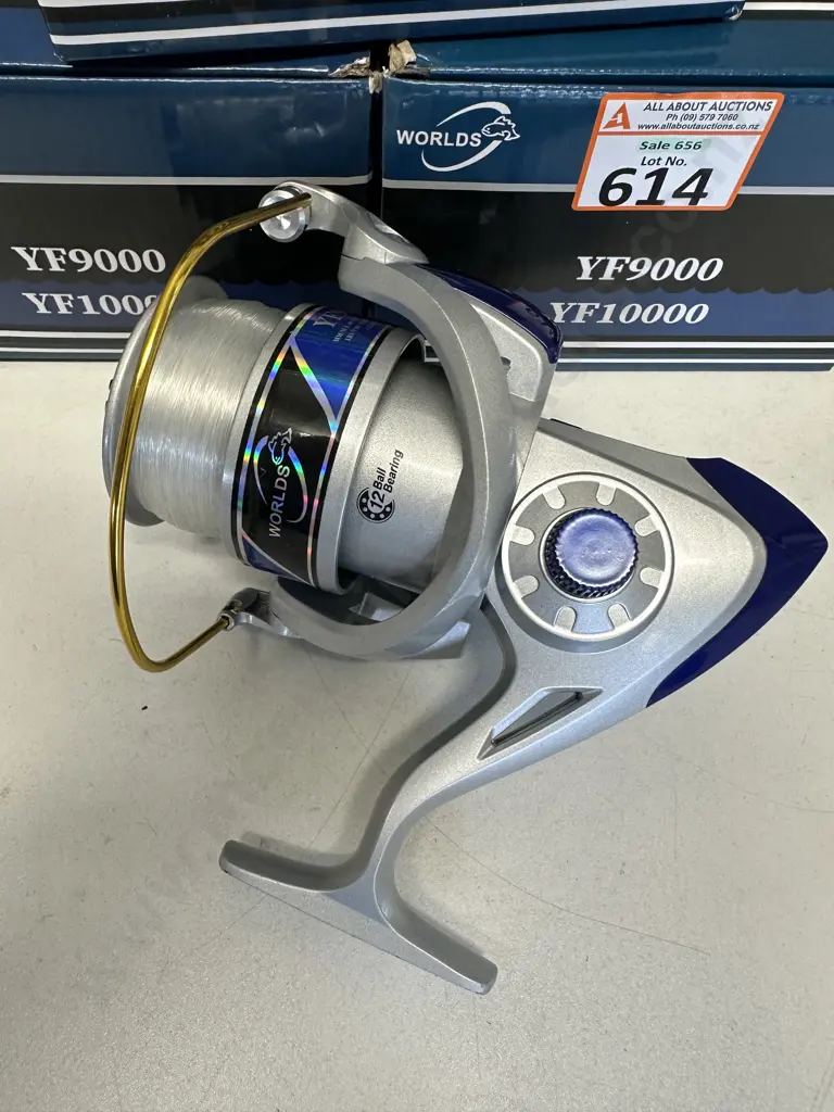 Lot of 3 x WORLDS YF9000 Fishing Reels, Gear Ratio 4.1:1 - New Image 1++
