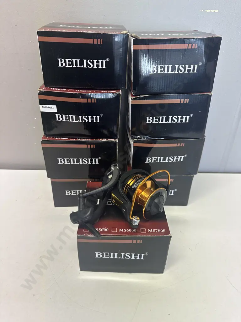 Lot of 9 x BEILISHI MS7000 Fishing Reels, Gear Ratio 4.7:1 - New Image 1++