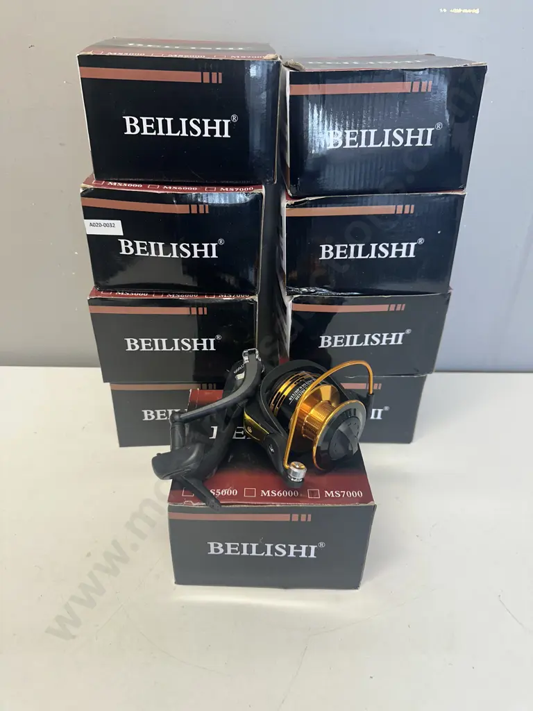 Lot of 9 x BEILISHI MS7000 Fishing Reels, Gear Ratio 4.7:1 - New Image 1++