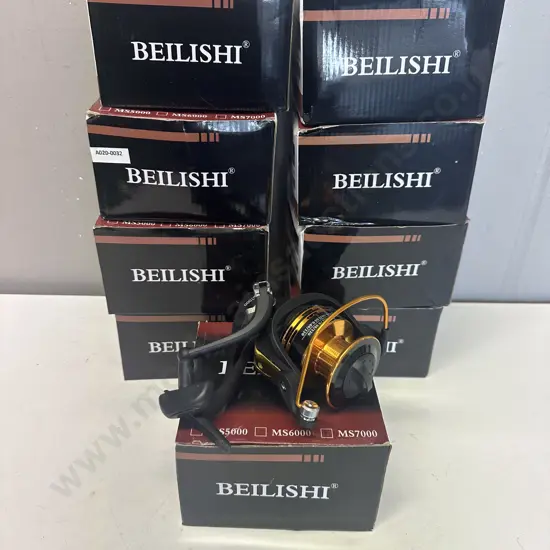 Lot of 9 x BEILISHI MS7000 Fishing Reels, Gear Ratio 4.7:1 - New