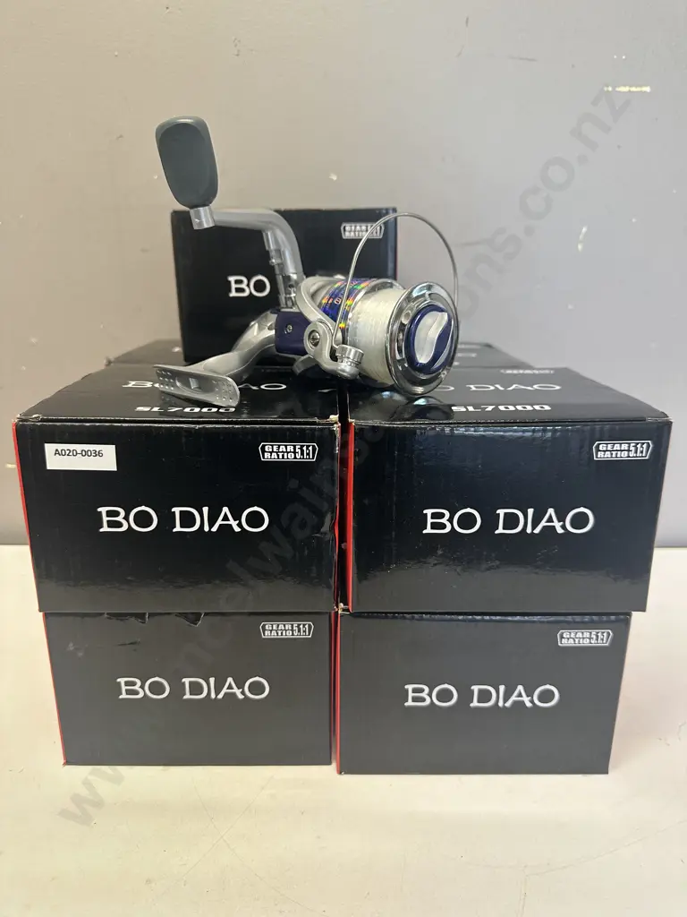 Lot of 9 x BO DIAO SL7000 Fishing Reels, Gear Ratio 5.1:1 - New Image 1++