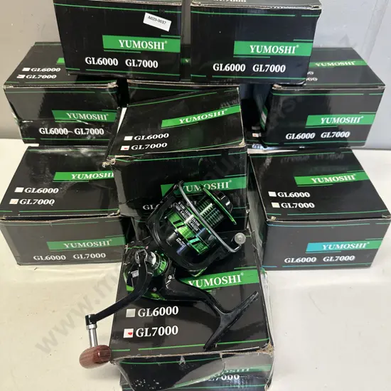 Lot of 13 x YUMOSHI GL7000 Fishing Reels, Gear Ratio 5.5:1 - New