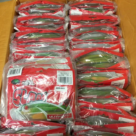 Box of 18 x Packets (5x Packets of 6x Baits per Pack) Slam Minnow No. 5 Rusty Rooster Pheromones Bait, New