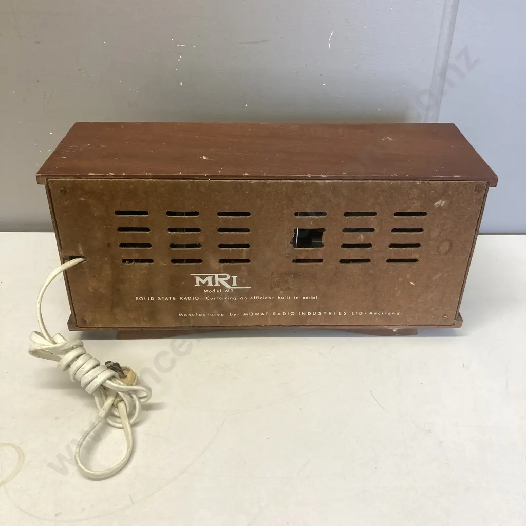 1960s MRI (Mowat Radio Industries) Model M2 All Transistor Mains Powered Mantle Radio Image 1++