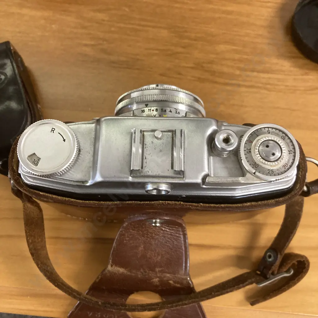 Agfa Prontor-SVS Silette 35mm Film Camera, Agfa Flashes, Sekonic Light Meter Etc Image 1++