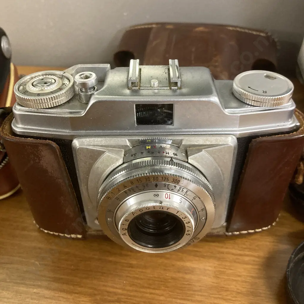 Agfa Prontor-SVS Silette 35mm Film Camera, Agfa Flashes, Sekonic Light Meter Etc Image 1++