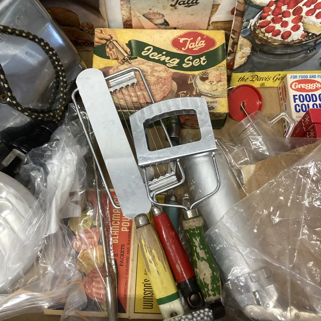 Vintage Cookbooks, Snackmaker, Tala Icing Set, Candles Etc Image 1++