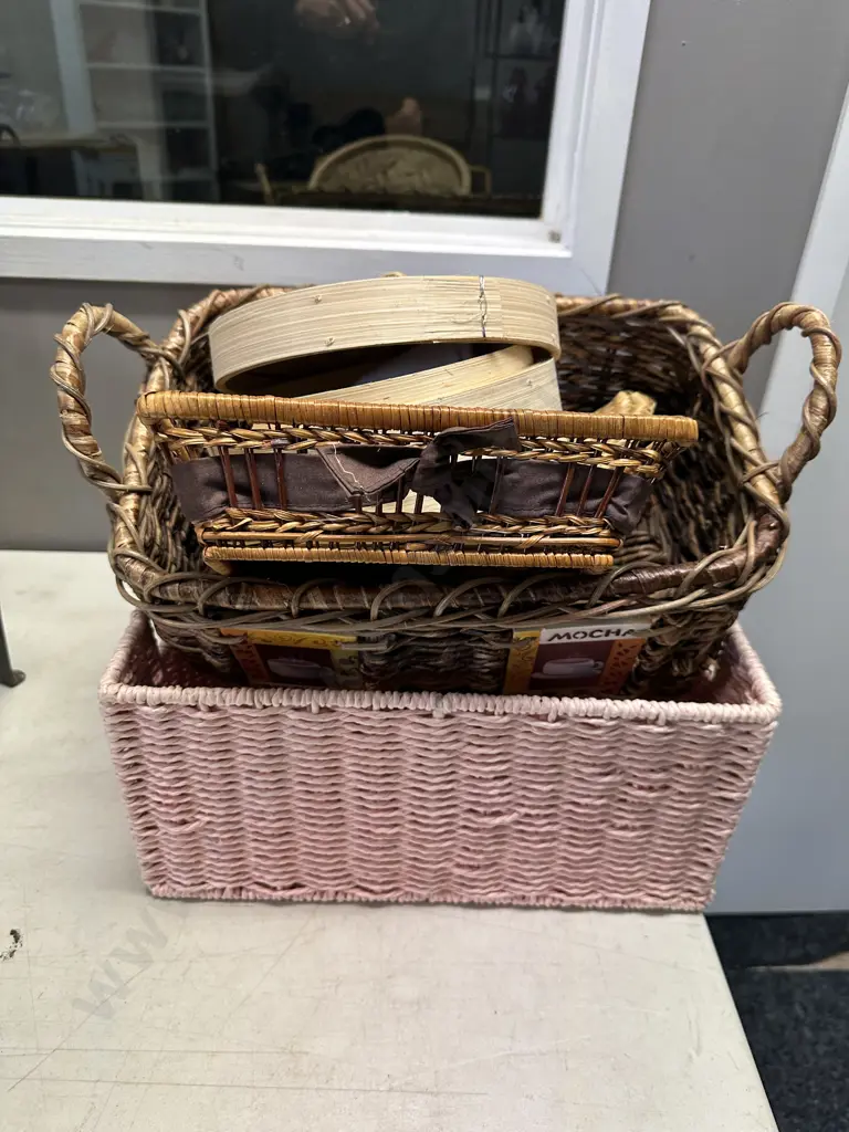Assorted Cane Baskets Image 1++