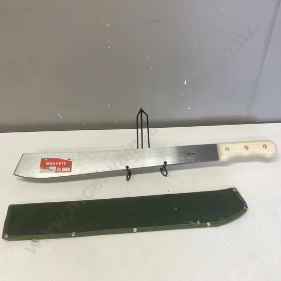 Toolbox 18" Machete With Canvas Sheath