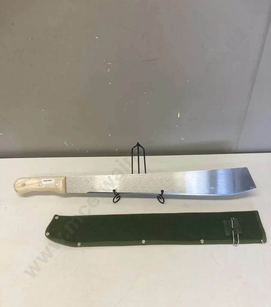 Toolbox 18" Machete With Canvas Sheath Image 1++