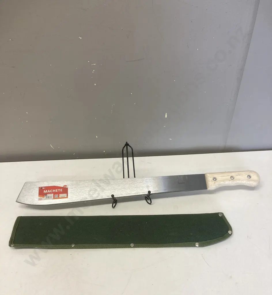 Toolbox 18" Machete With Canvas Sheath Image 1++