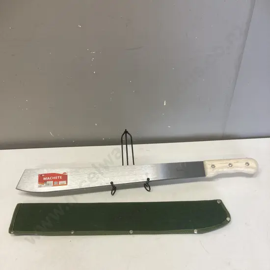 Toolbox 18" Machete With Canvas Sheath