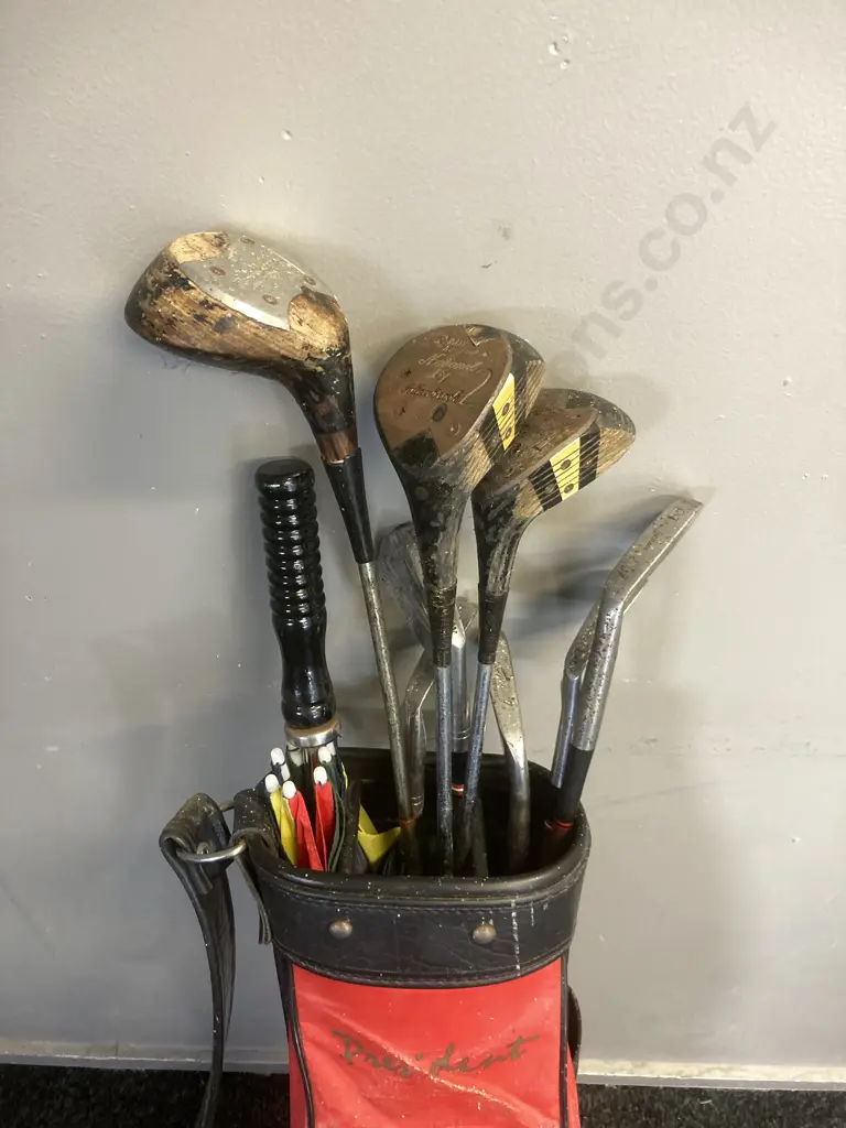 Golf Clubs With President Bag Golf Bag Image 1++