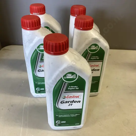 Castrol Garden 2T 2-Stroke Engine Oils - 5 x 1 Litres