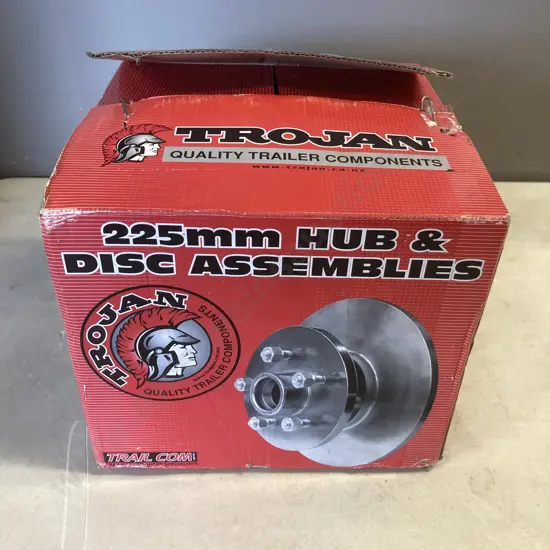 Trojan 225mm Hub & Disc Assemblies #035135 Hub Kit 1500Kg D/B 5 x 4 1/2 x 1/2 Integral
