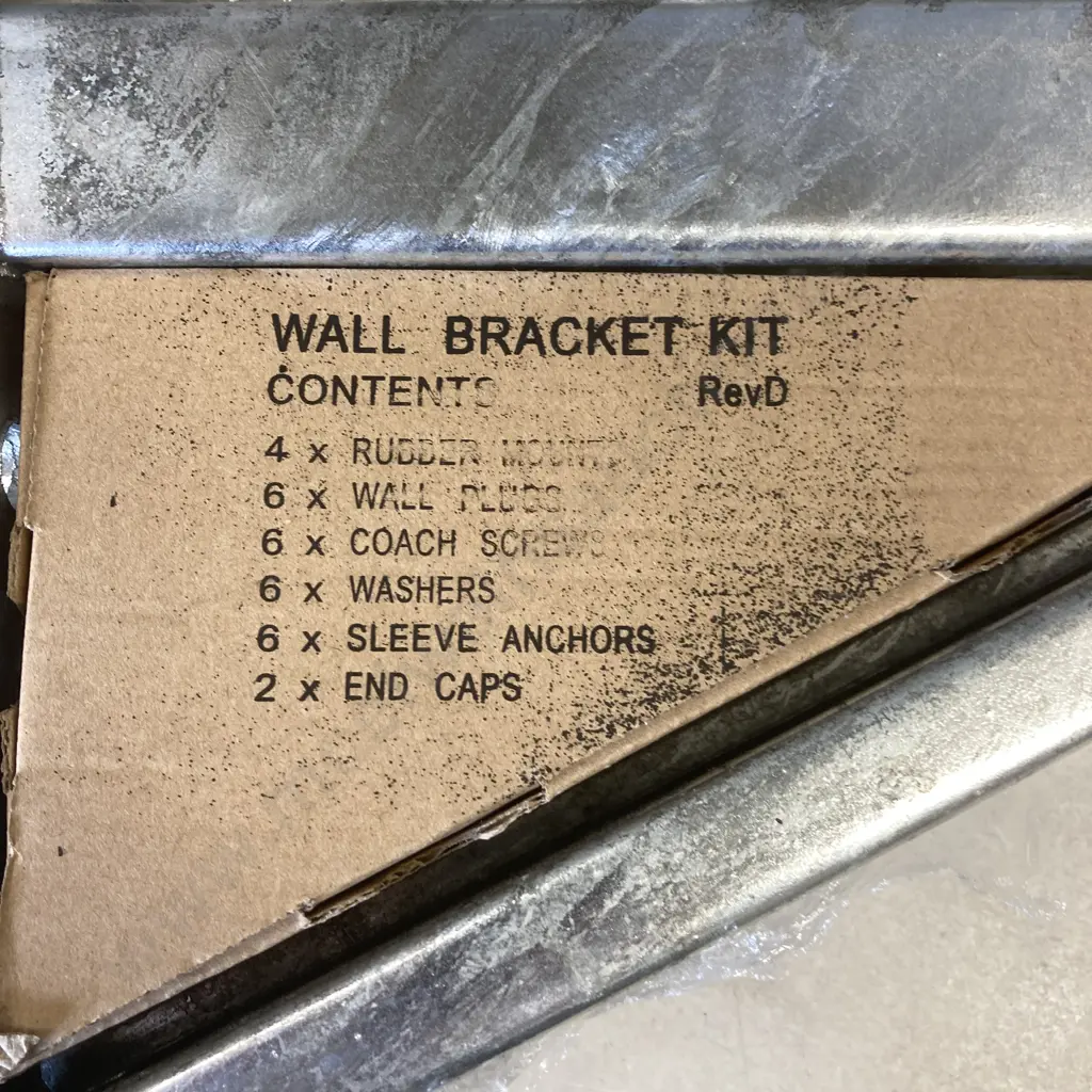 Heavy Duty Galvanised Wall Bracket Kits x 3 Pairs - 28 x 64 x 40 & 2 x 28 x 49 x 40cm Image 1++