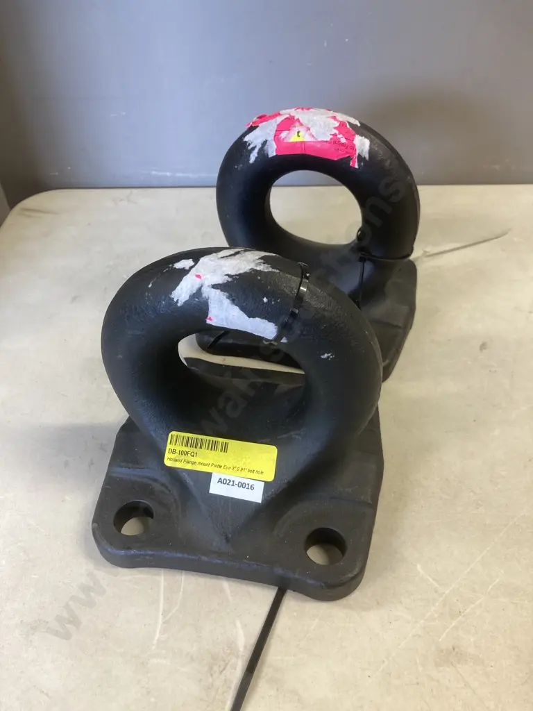 Pair of Holland Flange Mount Pintle Eye 3" 091" Bolt Hole #DB-100FQ1 Image 1++