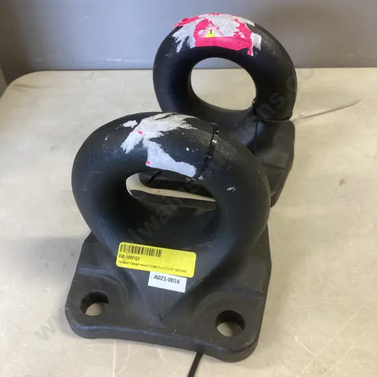 Pair of Holland Flange Mount Pintle Eye 3" 091" Bolt Hole #DB-100FQ1