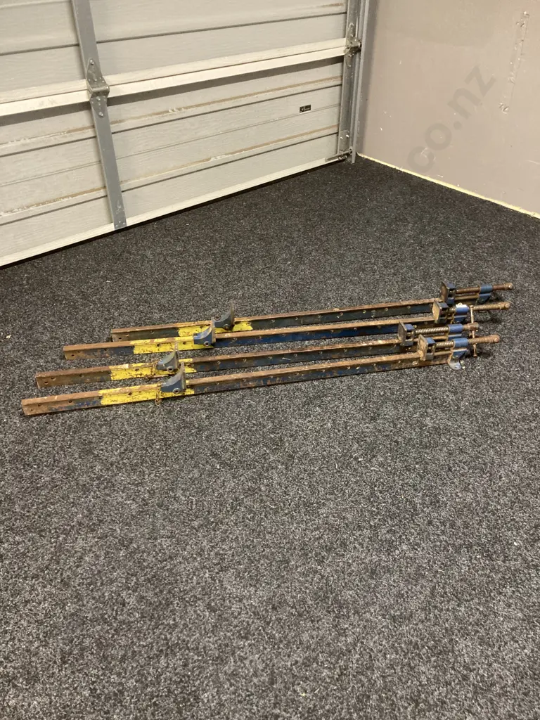 Lot of 4 Record England 48" Sash Clamps Image 1++