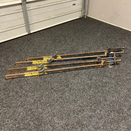Lot of 4 Record England 48" Sash Clamps