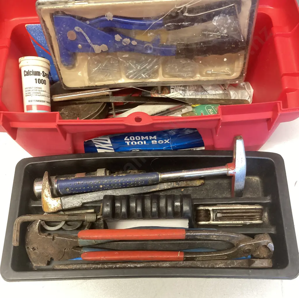 Mako Plastic Toolbox - Fencing Pliers, Wrecking Bars, Pot Riveter Etc Image 1++