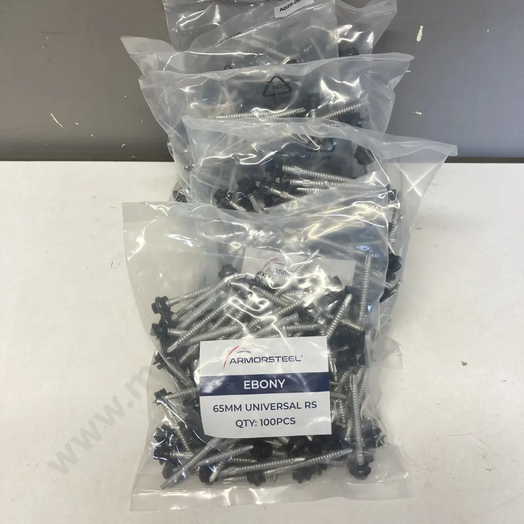 New Ebony 65mm Universal Roofing Screws - 5 x Packs of 100 Image 1++