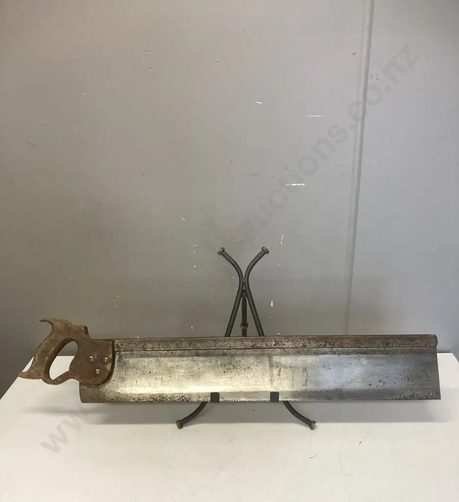 Vintage 30” DISSTON Stanley Sweetheart Tenon Saw, Steel Back - Canada Image 1++