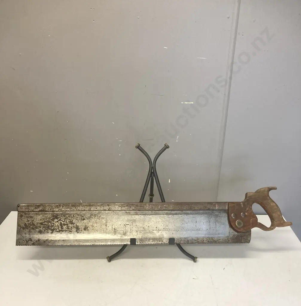 Vintage 30” DISSTON Stanley Sweetheart Tenon Saw, Steel Back - Canada Image 1++
