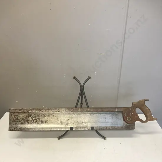 Vintage 30” DISSTON Stanley Sweetheart Tenon Saw, Steel Back - Canada