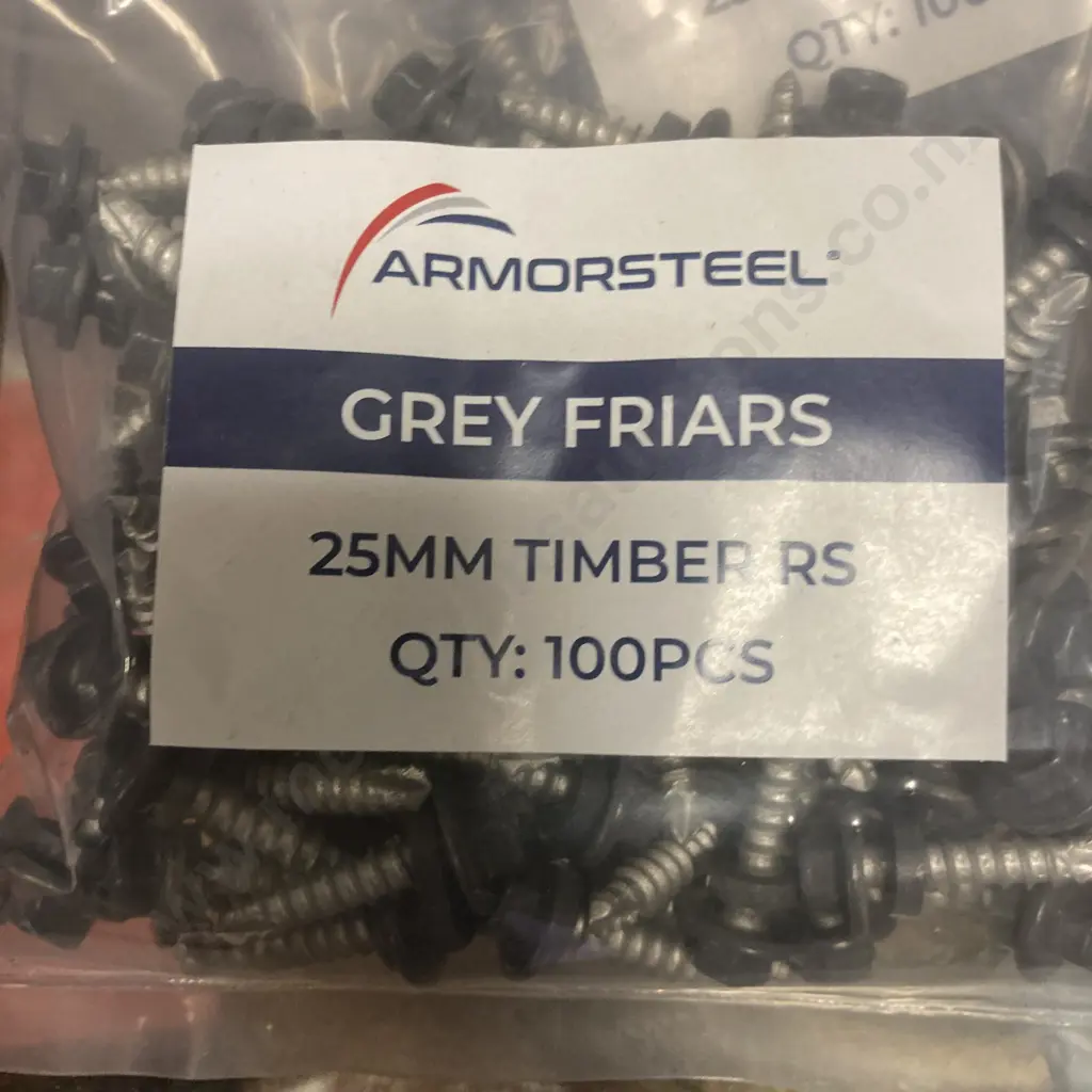 New Grey Friars 25mm Timber Roofing Screws - 10 x Packs of 100 Image 1++