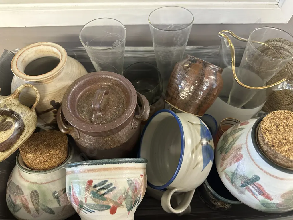 Assorted Pottery & Glass Items Image 1++