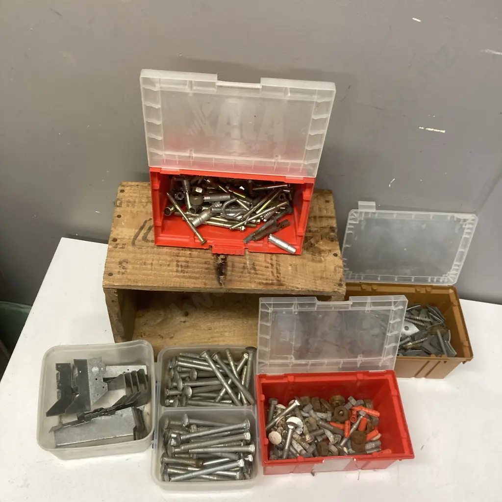 Assorted Bolts, Brackets, Coach Screws Etc Image 1++