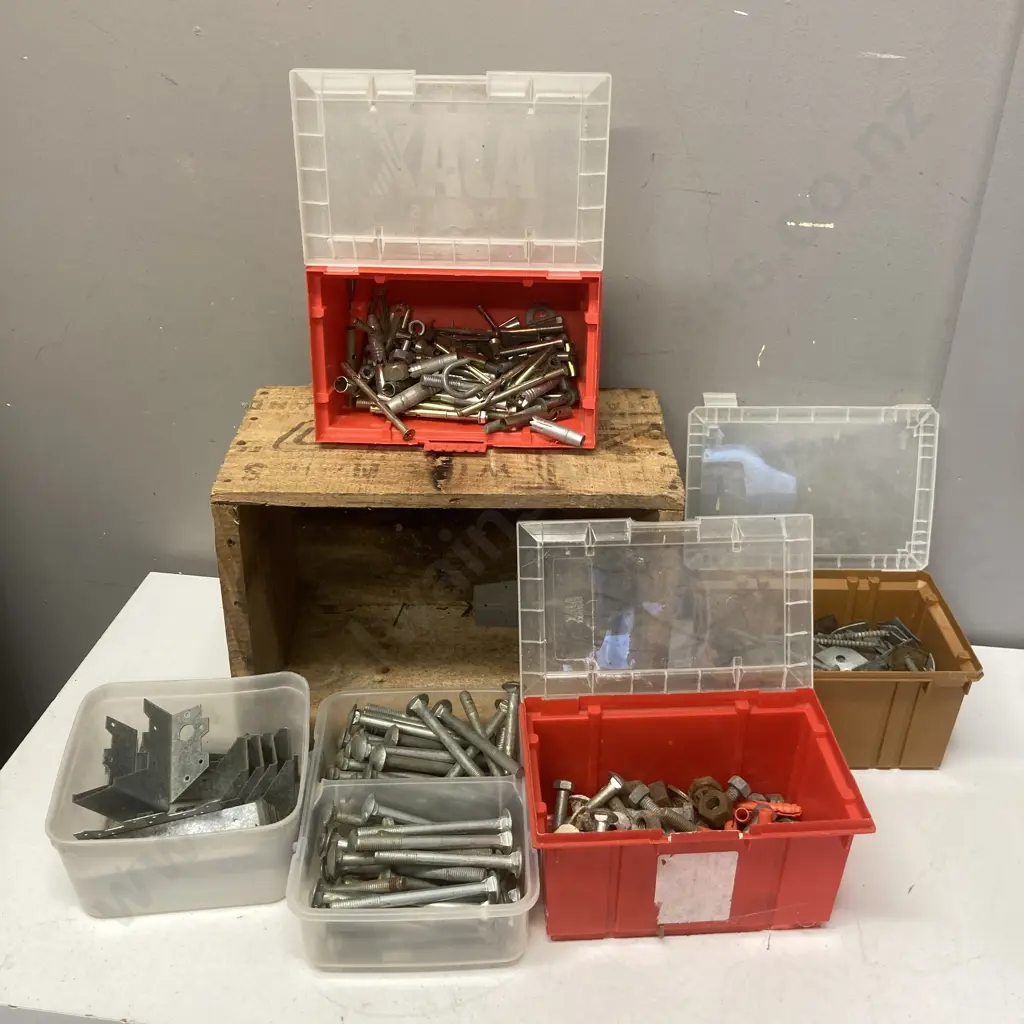 Assorted Bolts, Brackets, Coach Screws Etc Image 1++