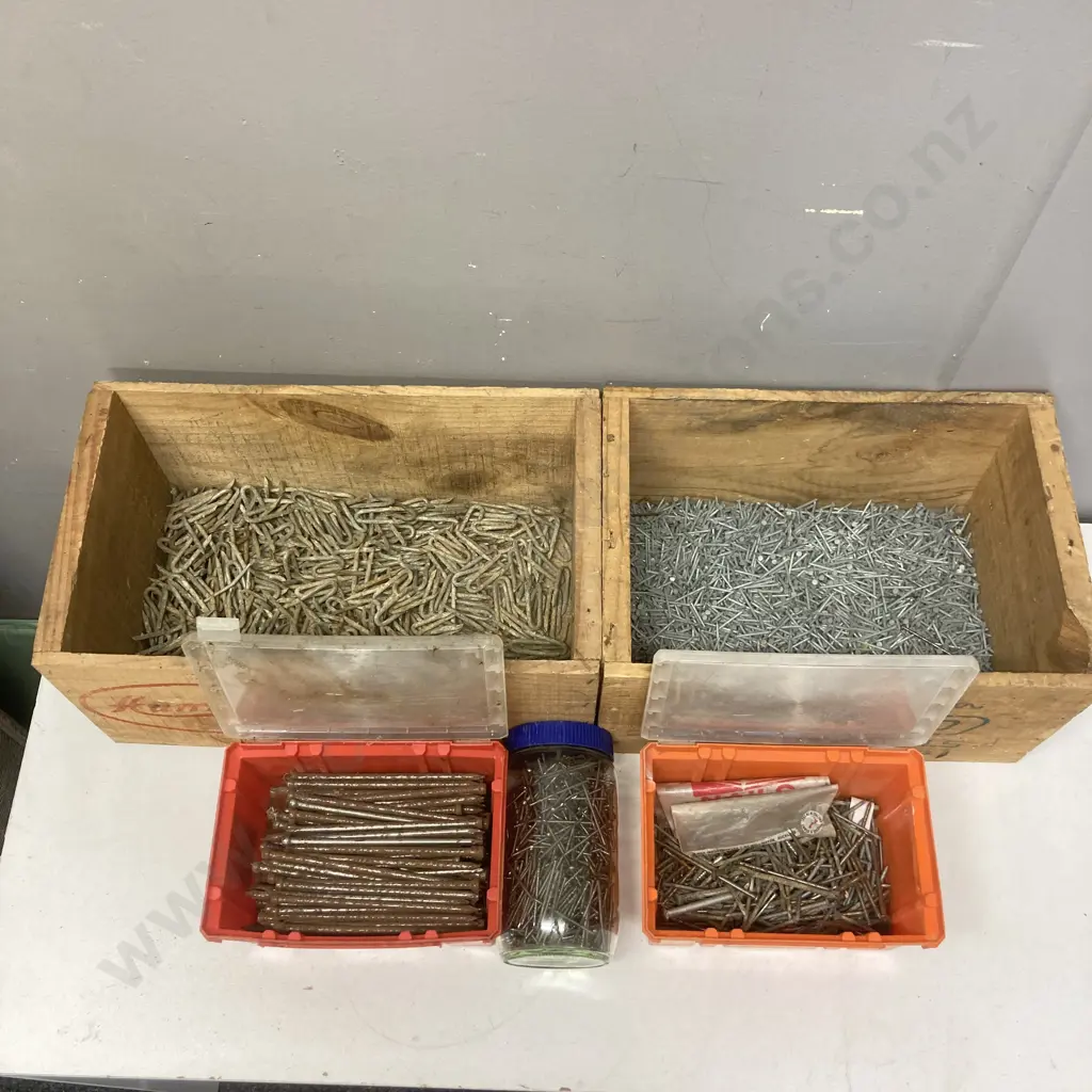 Assorted Nails & Fence Staples Image 1++
