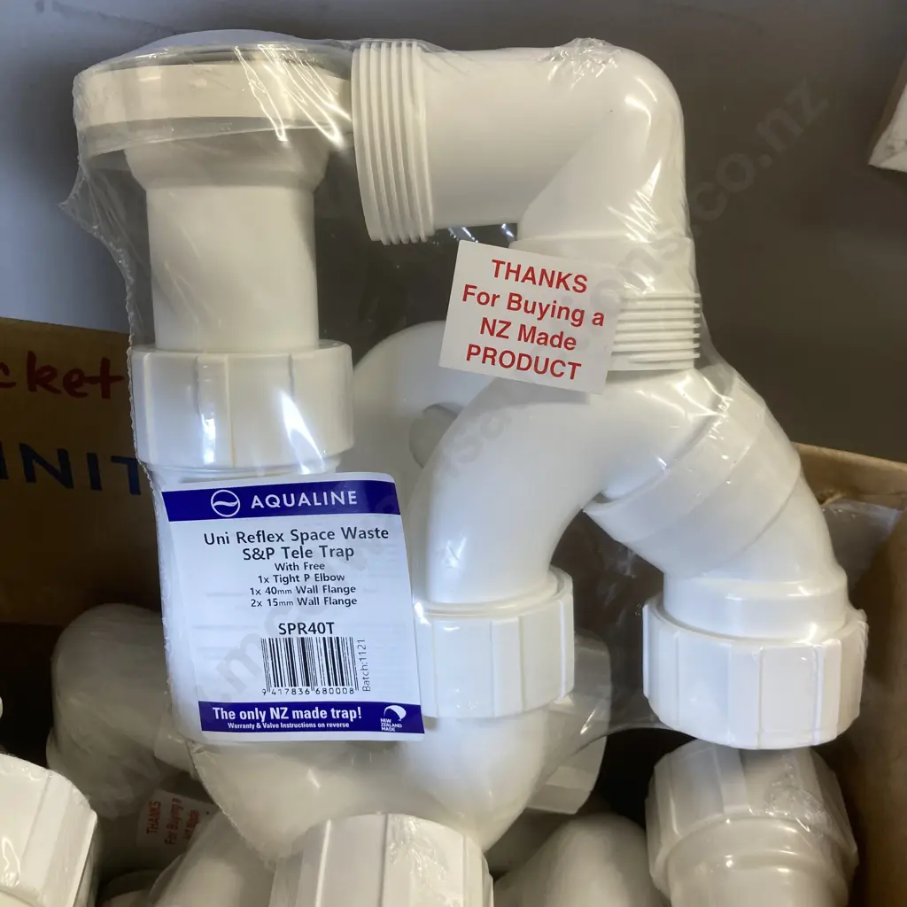 Box Lot 10 x Aqualine Uni Reflex Space Waste S&P Tele Trap Image 1++