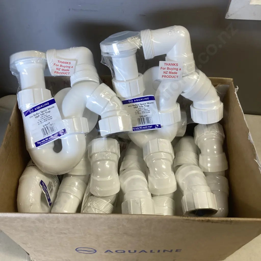 Box Lot 10 x Aqualine Uni Reflex Space Waste S&P Tele Trap Image 1++